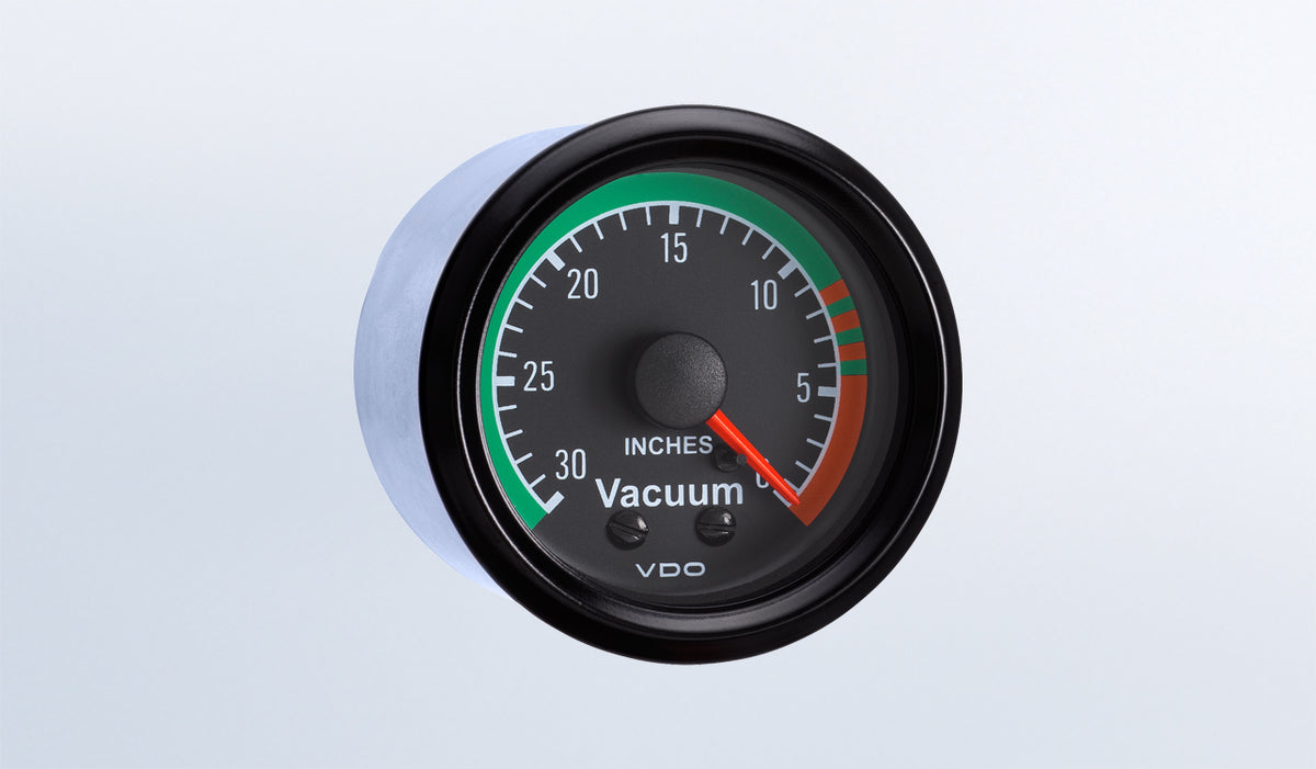 VDO 150-042 30" HG Vacuum Gauge with Tubing Kit