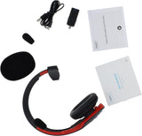 Cummins Edition BlueParrott B450-XT Noise Cancelling Bluetooth Headset – Unique Design with Industry Leading Sound & Improved Comfort, Up to 24 Hours of Talk Time, IP54-Rated, Black Red