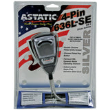 Astatic (302-10001SE) 636LSE 4-Pin Noise Canceling CB Microphone Professional-Grade XLR Silver