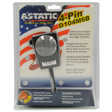 Astatic CB Mic 302-10005 Amplified Ceramic Power 4-Pin CB Microphone Black