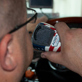 Astatic 302-10309 Stars N' Stripes Noise Canceling 4-Pin CB Microphone 4-Pin Patriotic CB Radio Mic