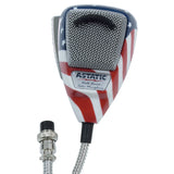 Astatic 302-10309 Stars N' Stripes Noise Canceling 4-Pin CB Microphone 4-Pin Patriotic CB Radio Mic