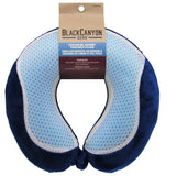BlackCanyon Gear Gel Neck Pillow BCO6878GEL Cooling Gel Travel Pillow for Airplane Memory Foam Cool Neck Support and Relief - Assorted