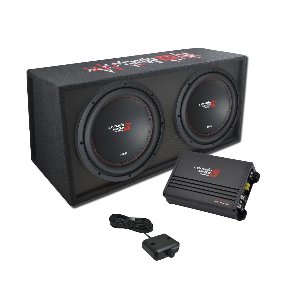 Cerwin-Vega Basskit Vented Enclosure w XED3001D Amp