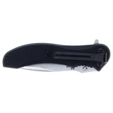 Cummins Serrated Blade D2 Steel Pocket Knife 3-inch CMN4726 - Lightweight Folding Knife Survival Tactical EDC Pocketknife - Black