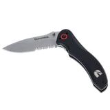 Cummins Serrated Blade D2 Steel Pocket Knife 3-inch CMN4726 - Lightweight Folding Knife Survival Tactical EDC Pocketknife - Black