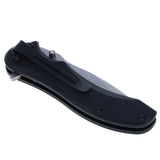 Cummins Serrated Blade D2 Steel Pocket Knife 3-inch CMN4726 - Lightweight Folding Knife Survival Tactical EDC Pocketknife - Black
