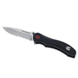 Cummins Serrated Blade D2 Steel Pocket Knife 3-inch CMN4726 - Lightweight Folding Knife Survival Tactical EDC Pocketknife - Black