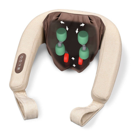 Beurer 4D Shiatsu Neck Massager MG153 Deep Tissue Electric Back Massage for Neck Back Shoulder Lumbar Foot - Full Body Massager with Heat