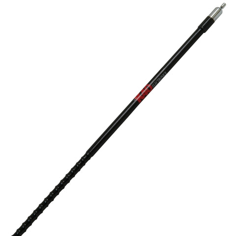 K40 SF-400 CB Radio Antenna Black 4-Foot 1500-Watt Superflex Tunable Fiberglass CB Whip Antenna Low Profile