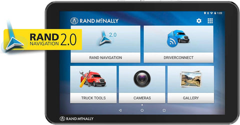 Rand McNally TND Tablet 85 8-inch GPS Truck Navigator with Built-in Dash Cam, Easy-to-Read Display and Custom Truck Routing, Refurbished