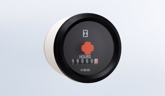 VDO 331-953 Hourmeter, 100K Hours, Non Illuminated, 12V