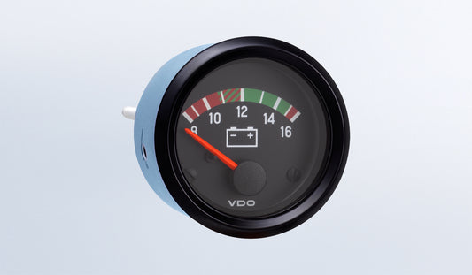 VDO 332-932 12V Voltmeter, .250" Spade Connection