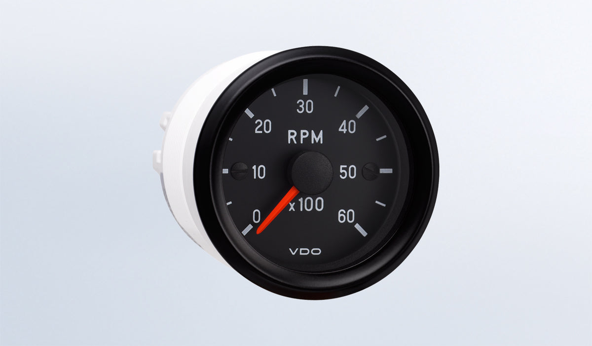 VDO 333-958 6,000 RPM 2 1/16" (52mm) Tachometer, 12V