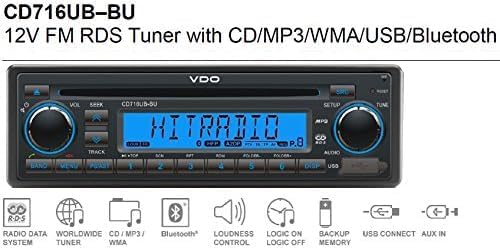 Continental RADIO USB MP3 WMA BLUETOOTH 12V CD7416UB-OR is