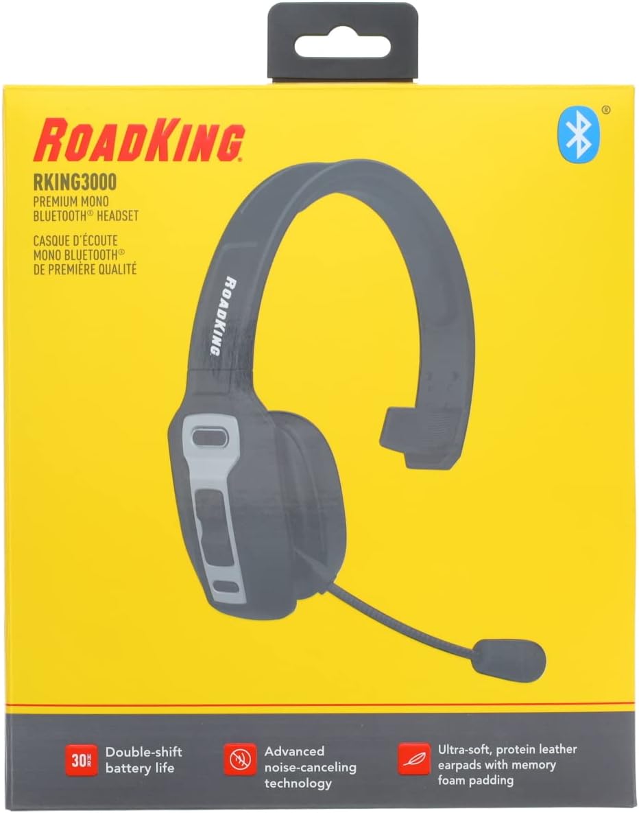 RoadKing RKING3000 Noise-Canceling Bluetooth Trucker Headset - image 5