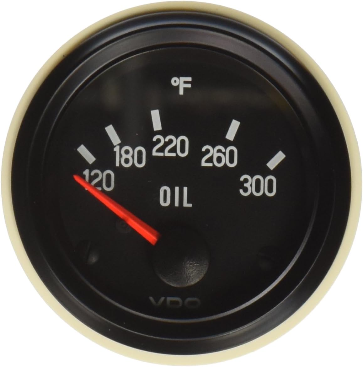 VDO 310-012 Cockpit Electrical Oil Temperature Gauge, 300°F