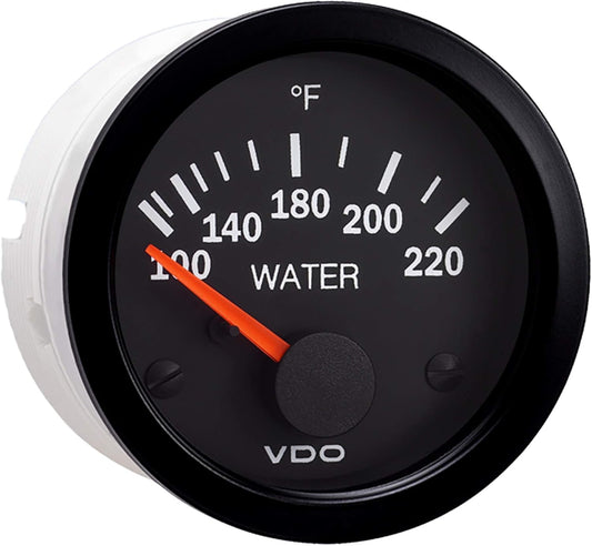 VDO 310-104 Vision 220°F Water Temperature Gauge, 12V