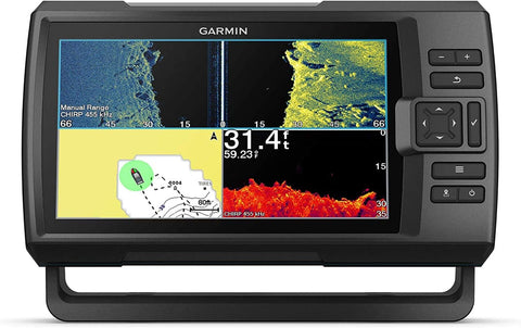 Garmin Striker Vivid 9sv Bundle with Transducer and Protective Cover, 9-inch Color Fishfinder, Vivid Scanning Sonar Color Palettes 010-02554-00 open box