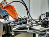 Skid Pro Angle Broom power sweeper for mini skid steer