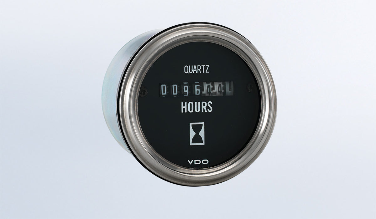 VDO 331-540 Series 1 Hourmeter, 10K Hours, Non Illuminated, 10-24V