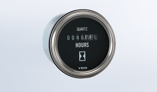 VDO 331-540 Series 1 Hourmeter, 10K Hours, Non Illuminated, 10-24V