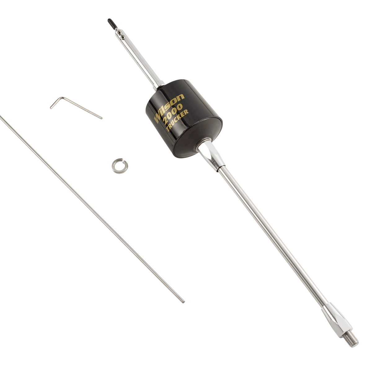 Wilson Antennas 305-495 T2000 Series 3500 Watt Trucker Antenna Mobile CB Replacement Antenna Steel Whip Black
