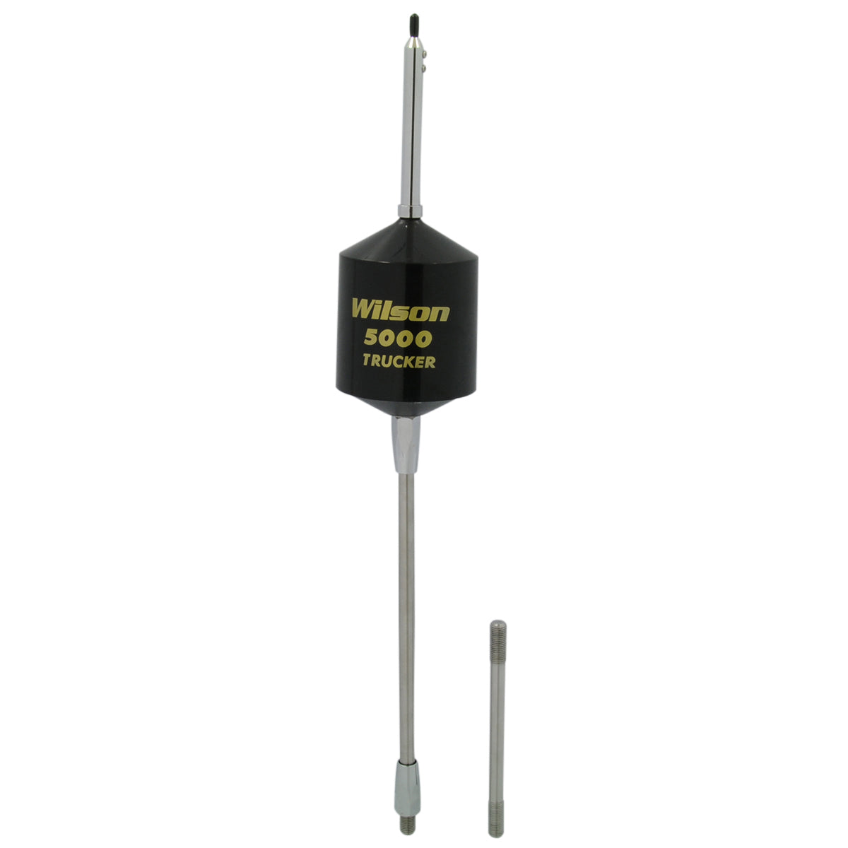 Wilson T5000 Trucker Series CB Antenna 305550-5 - Center Loaded Mobile CB Antenna with 2 Shafts 49-Inch Whip 5000 Watts - Black