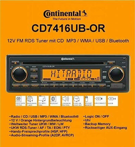 OPEN BOX VDO CONTINENTAL CD7416UB-OR PORSCHE MERCEDES BMW RADIO BLUETO –  SPEEDSTUFF