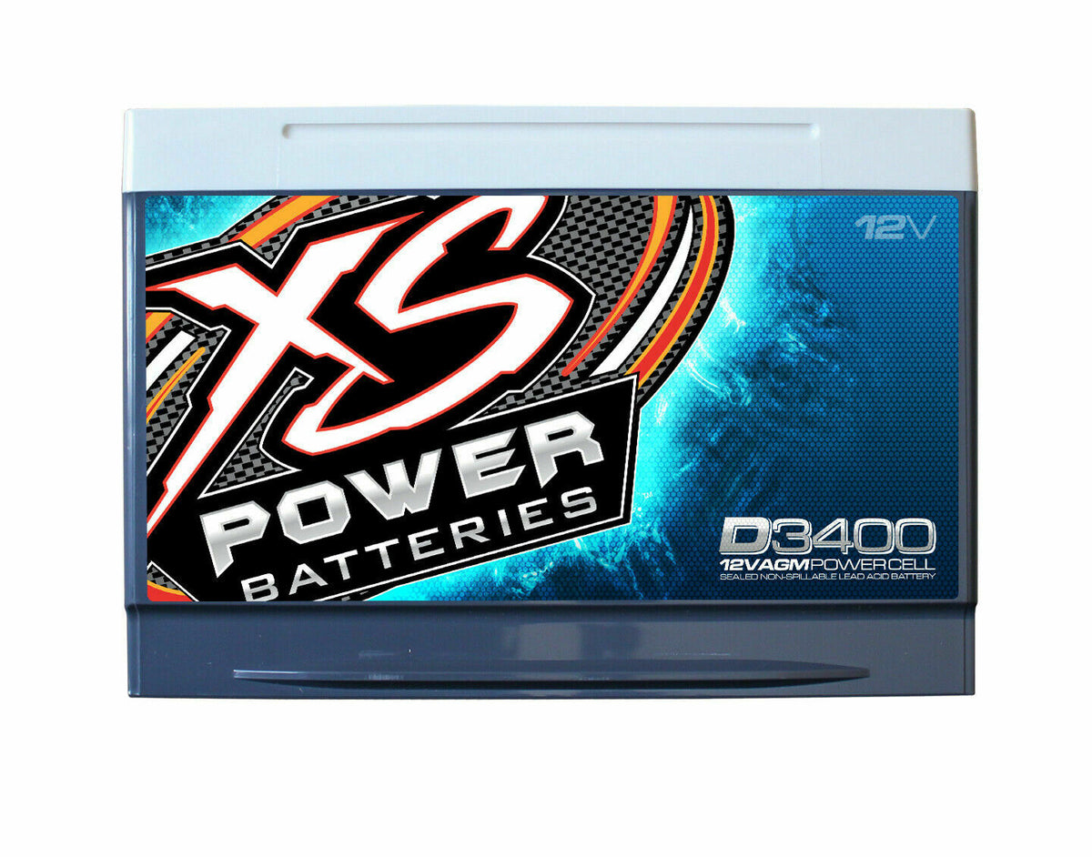 XS Power D3400 3300 Amp AGM Power Cell Car Audio Battery - view 2
