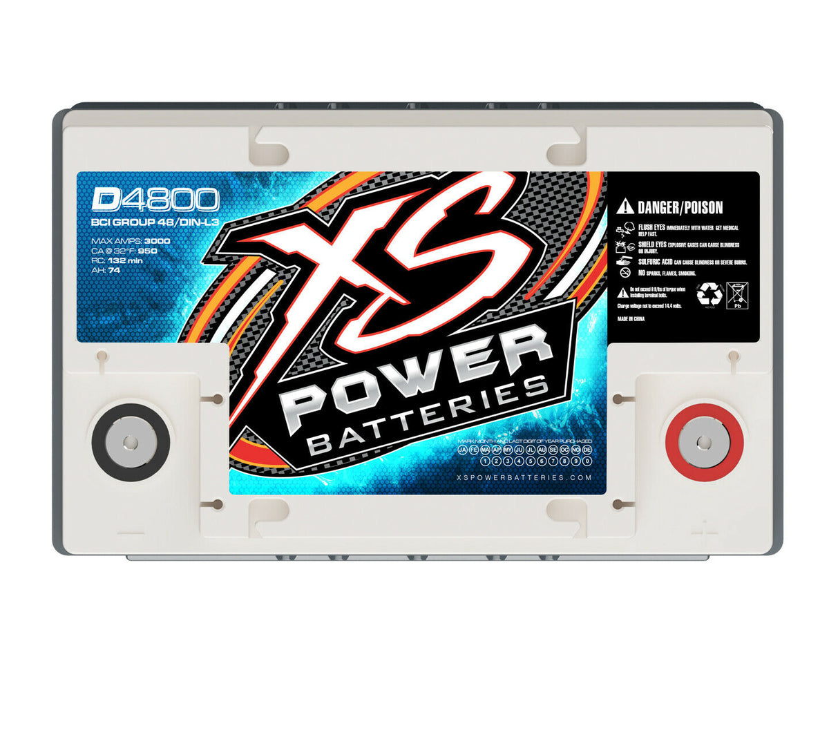 XS Power D4800 3000 Amp 12V Group 48 Power Cell DURAMAX - view 4