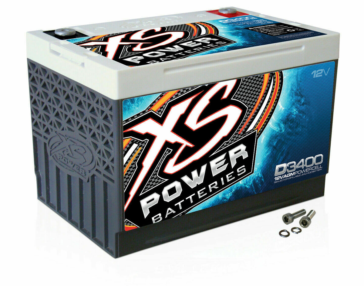 XS Power D3400 3300 Amp AGM Power Cell Car Audio Battery