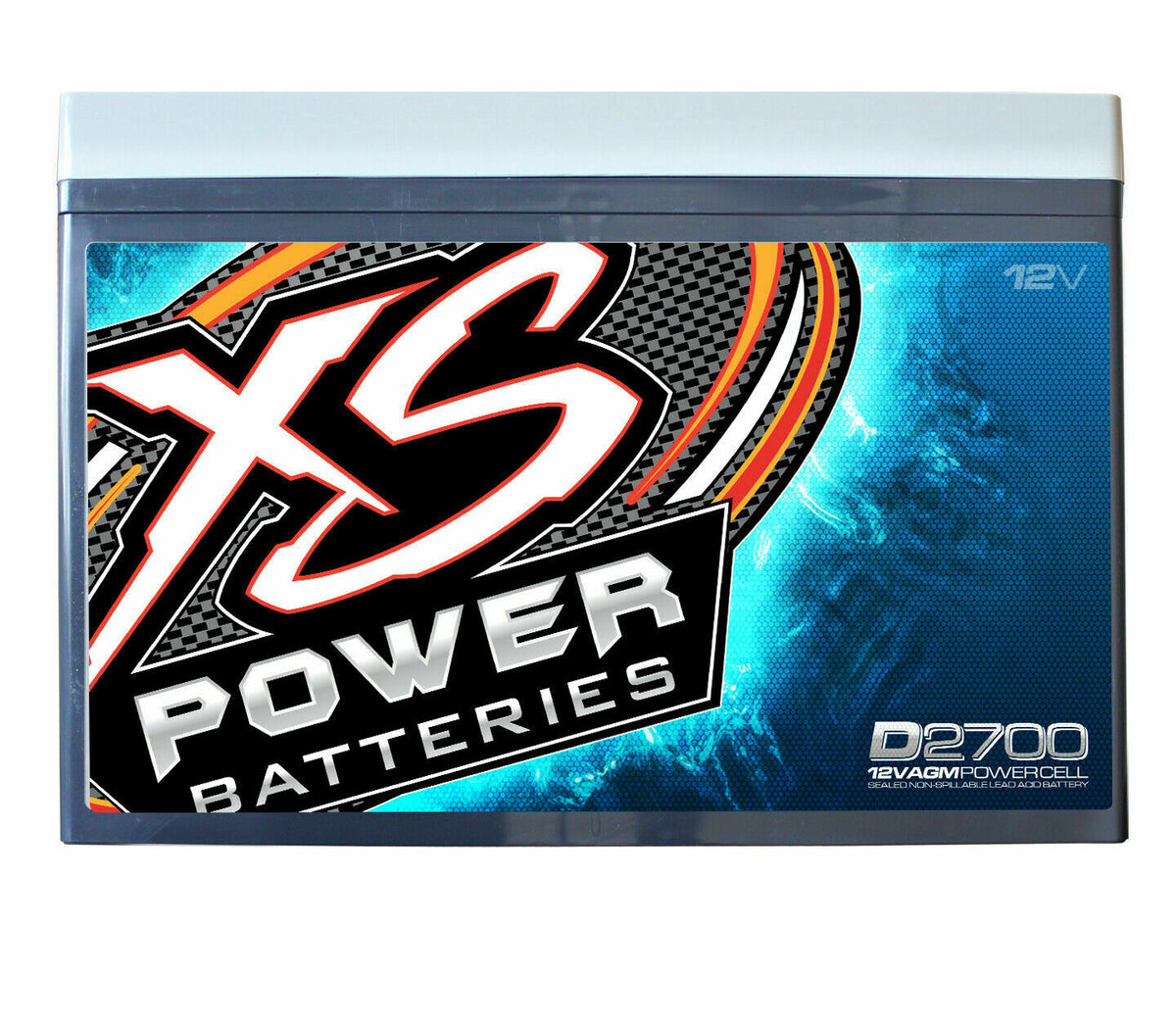 XS Power D2700 4300 Amp AGM Power Cell Car Audio Battery + - view 2