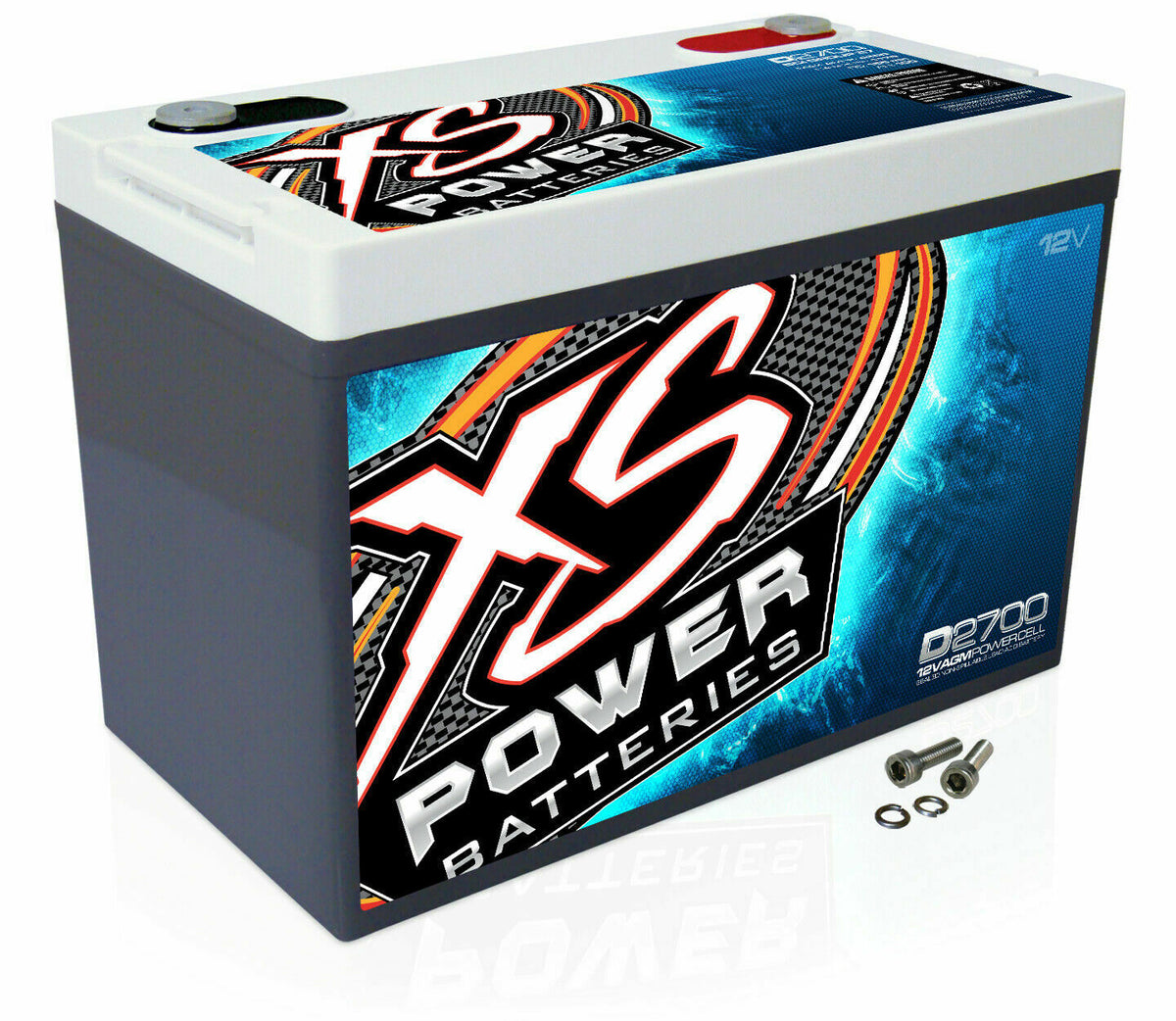 XS Power D2700 4300 Amp AGM Power Cell Car Audio Battery +