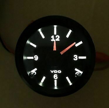 VDO gauge clock, genuine Cockpit 370-155, 2-1/16"/52mm - view 5