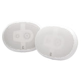 POLY-PLANAR MA5950 Outdoor Speakers,White,3-7/16in.D,80W,PR