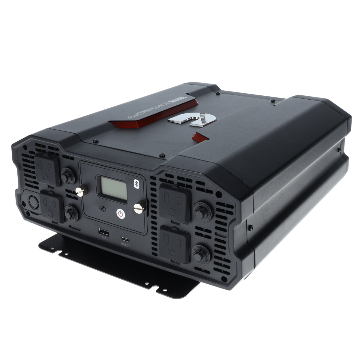 Cummins 3000 Watt Power Inverter Modified Sine Wave Truck Inverter 12V to 110 Volts Four AC Outlets Two USB Ports (Full Cable Kit Included)