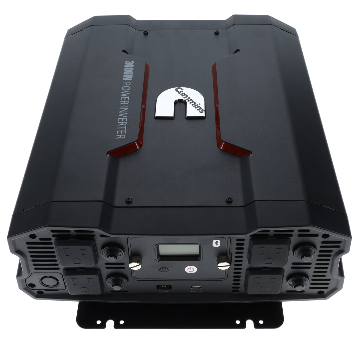 Cummins 3000 Watt Power Inverter Modified Sine Wave Truck Inverter 12V to 110 Volts Four AC Outlets Two USB Ports (Full Cable Kit Included)