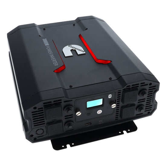 Cummins 3000 Watt Power Inverter Modified Sine Wave Truck Inverter 12V to 110 Volts Four AC Outlets Two USB Ports (Full Cable Kit Included)