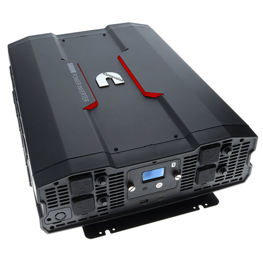 Cummins 5000 Watt Power Inverter Modified Sine Wave Truck Inverter 12V to 110 Volts Four AC Outlets Two USB Ports (Full Cable Kit Included) CMN5000W