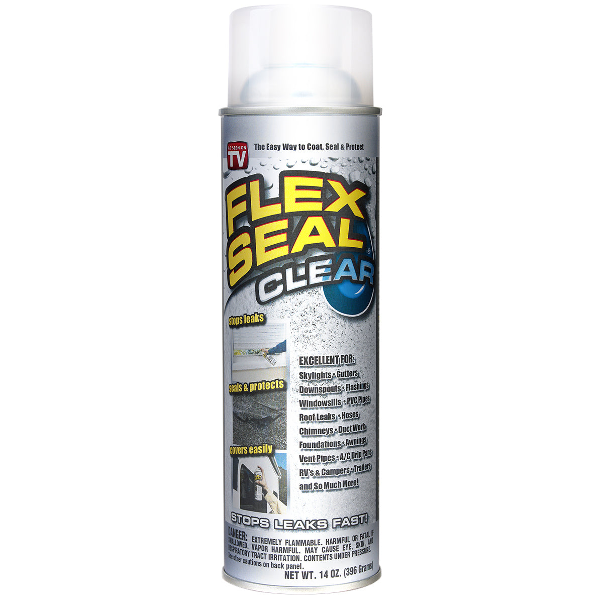 Flex Seal 14 oz Clear Stop Leaks Instantly Transparent